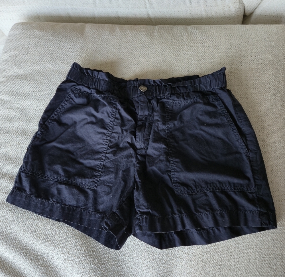 Lou & grey loft Navy shorts Lightweight Cotton XS Coastal Cottagecore Travel